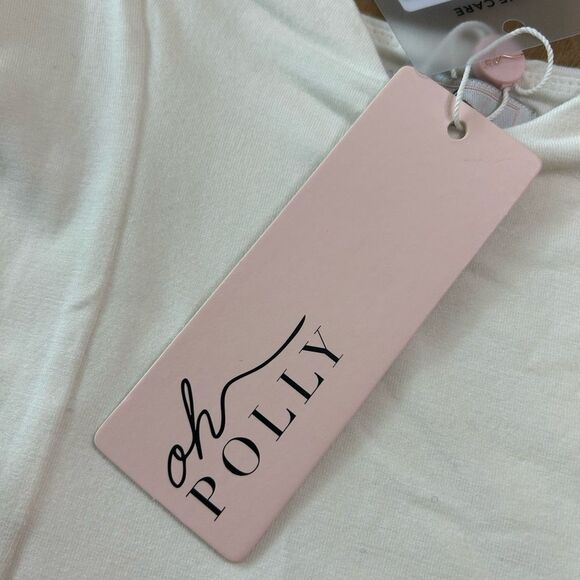 Brand New oh Polly white mini dress- NWT - Picture 9 of 9